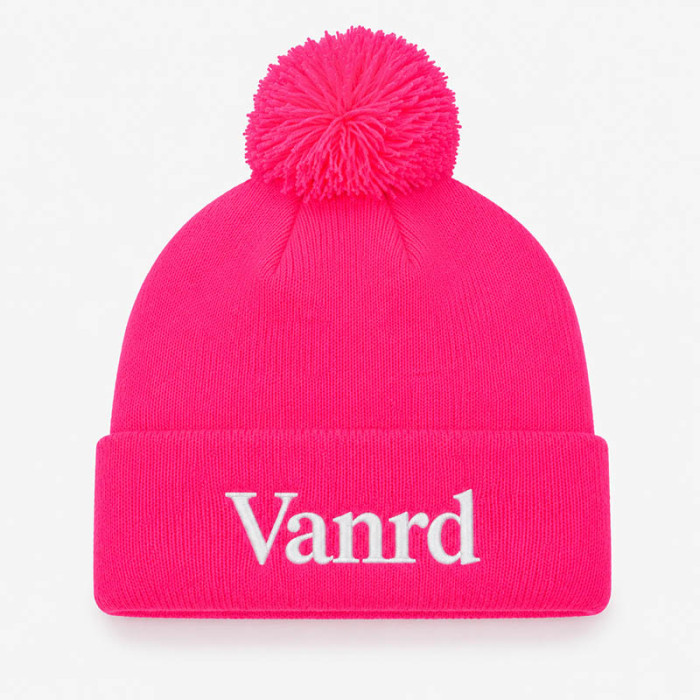 Custom Knit Beanie with Neon Logo Patch