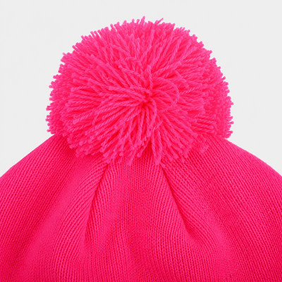 Custom Knit Beanie with Neon Logo Patch