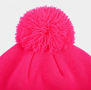 Custom Knit Beanie with Neon Logo Patch