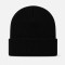 Custom Black Embroidered Beanie With Neon Logo Cuff