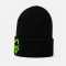 Custom Black Embroidered Beanie With Neon Logo Cuff