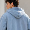 Custom Hooded Denim Jacket With Relaxed Fit and Zip Front