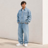 Custom Tracksuit Set in Washed Denim for Streetwear