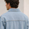 Custom Tracksuit Set in Washed Denim for Streetwear
