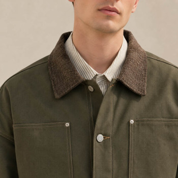 Custom Tracksuit Set in Olive Workwear Cotton