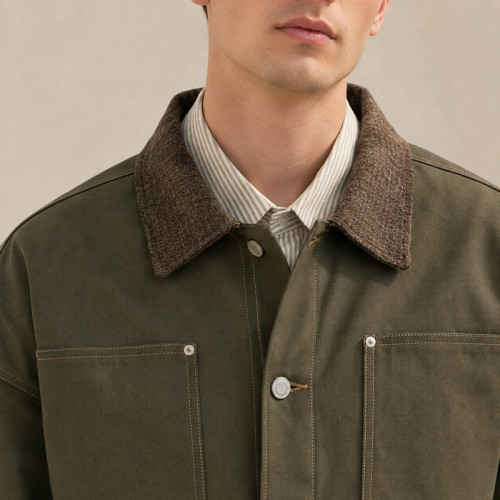 Custom Tracksuit Set in Olive Workwear Cotton