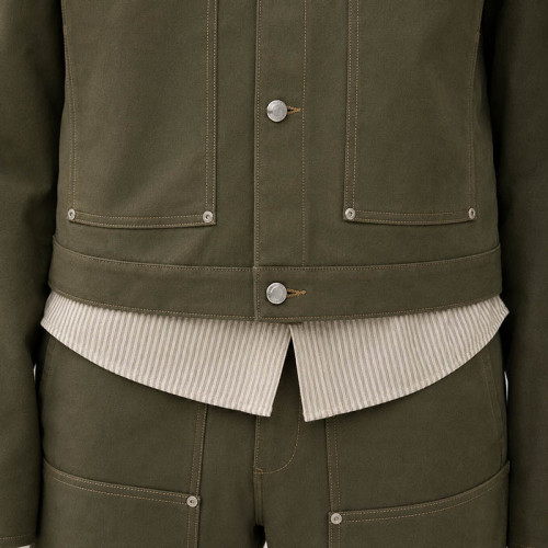 Custom Tracksuit Set in Olive Workwear Cotton