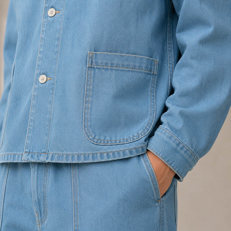 Green retro jacket model display
