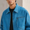 Custom Washed Denim Zip Up Jacket for Streetwear Brands