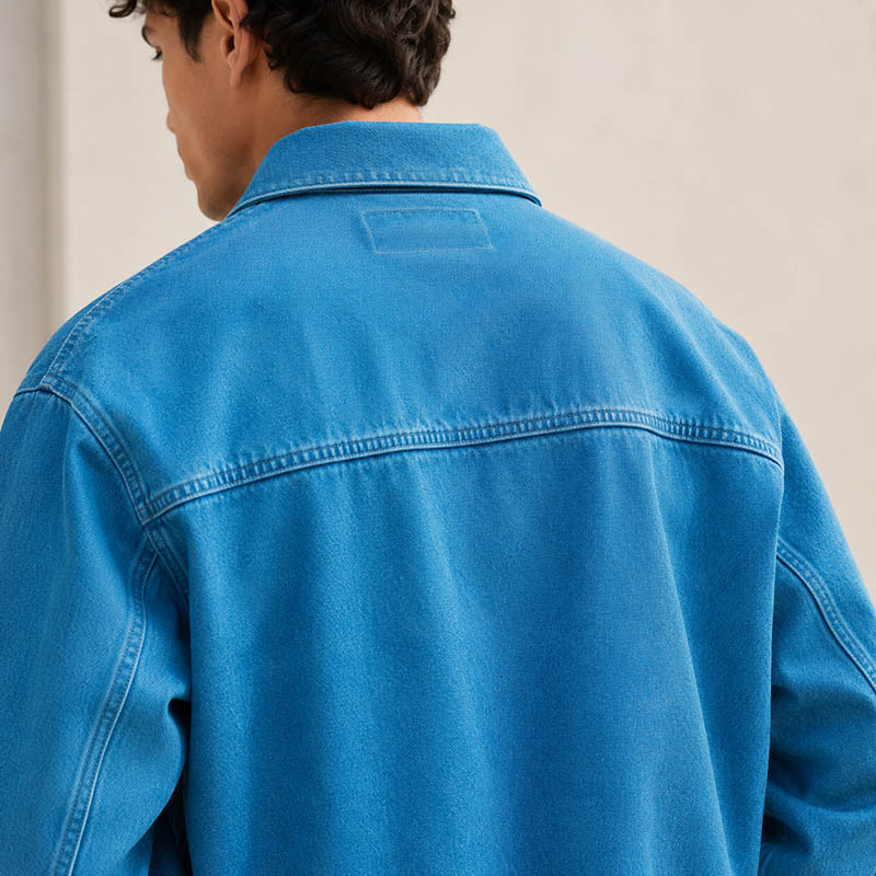Green retro jacket model display
