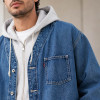 Custom Denim Jacket With Patch Pockets for Streetwear