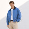 Custom Work Jacket With Contrast Collar and Zip Front