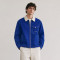 Custom Work Jacket With Contrast Collar and Zip Front