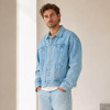 Custom Denim Jackets With Light Wash Trucker Fit