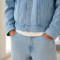 Custom Denim Jackets With Light Wash Trucker Fit