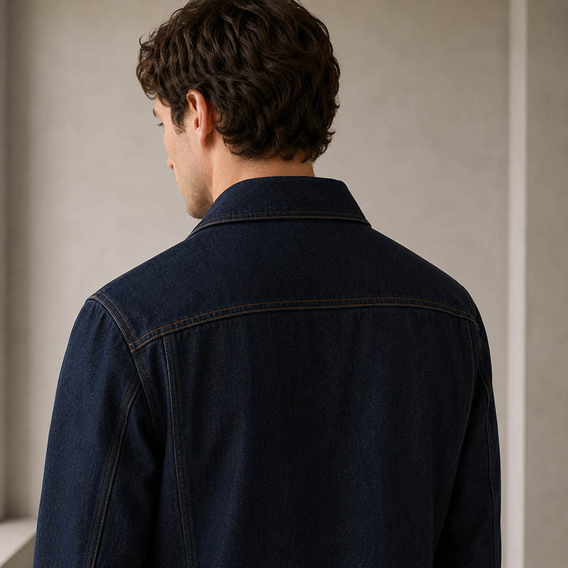 Green retro jacket model display