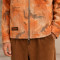 Custom Camo Work Jacket With Zip Front and Patch Pockets