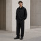 Custom Tracksuit Set in Black Nylon