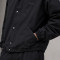 Custom Black Nylon Coach Jacket Tracksuit Set Snap Button