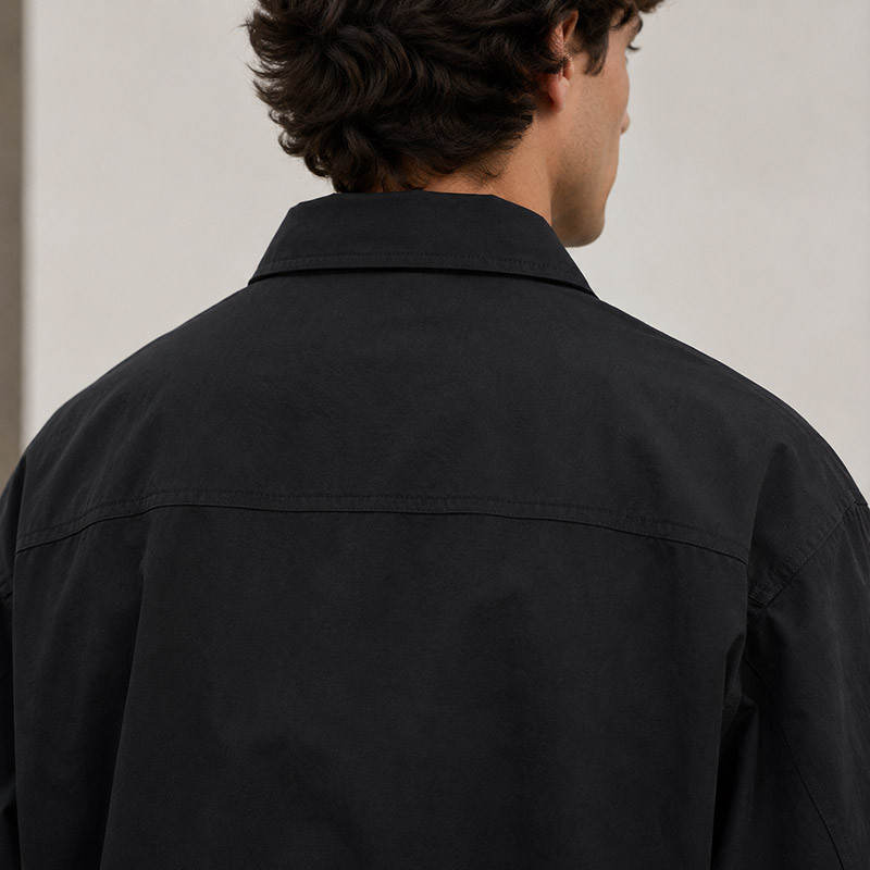 Green retro jacket model display