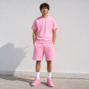 Custom Tracksuit Set in Pink T-Shirt and Shorts