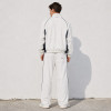Custom White Tracksuit Set With Contrast Side Panels