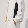 Custom White Tracksuit Set With Contrast Side Panels