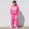 Custom Pink Zip Hoodie and Sweatpants Set