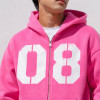 Custom Pink Zip Hoodie and Sweatpants Set