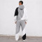 Custom Tracksuit Set With Color Block Hoodie