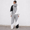 Custom Tracksuit Set With Color Block Hoodie