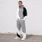 Custom Tracksuit Set With Color Block Hoodie