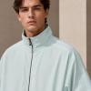Custom Nylon Tracksuit Set in Light Mint Woven Fabric
