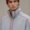 Custom Tracksuit Set in Heather Grey Half-Zip Fleece