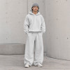 Custom Tracksuit Set in Heather Grey Fleece
