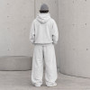 Custom Tracksuit Set in Heather Grey Fleece