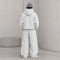 Custom Tracksuit Set in Heather Grey Fleece