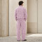 Custom Tracksuit Set in Pink Plaid Woven Fabric