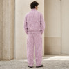 Custom Tracksuit Set in Pink Plaid Woven Fabric