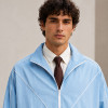 Custom Tracksuit Set in Light Blue Woven Fabric
