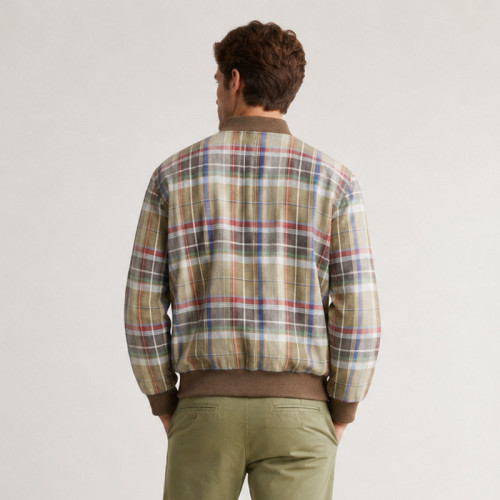 Custom Plaid Varsity Jacket Manufacturer for Streetwear Brands