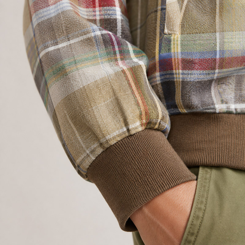 Detail image of jacket lining