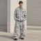 Custom Tracksuit Set in Grey Camo Utility Style