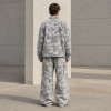 Custom Tracksuit Set in Grey Camo Utility Style