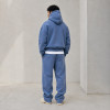 Custom Tracksuit Set in Slate Blue Fleece