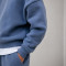 Custom Tracksuit Set in Slate Blue Fleece