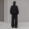 Custom Tracksuit Set in Black Half-Zip Fleece