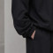 Custom Tracksuit Set in Black Half-Zip Fleece