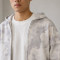 Custom Tracksuit Set in White Camo Fleece