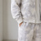 Custom Tracksuit Set in White Camo Fleece